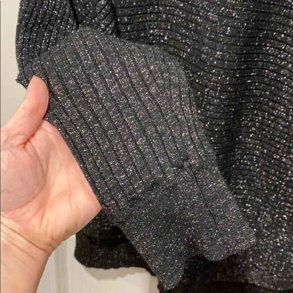 Black Dressy Shimmery Boxy Fit Sweater EUC - Picture 4 of 9